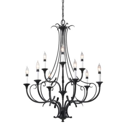 Peyton 2-Tier Chandelier by Feiss - Starlight Lighting USA and Canada